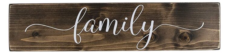 family wood signs